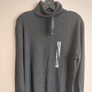 NEW Banana Republic Merino Wool Turtleneck Sweater Men's L BLACK